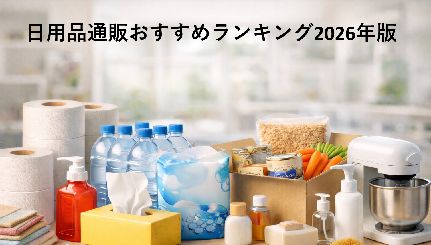 日用品通販おすすめランキング2026年版｜安くまとめ買いできる人気サイト比較